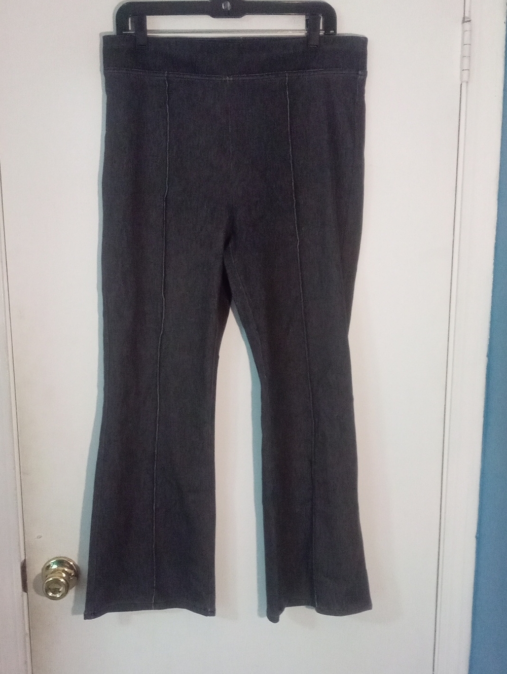 C. Wonder Dark Gray Flare Ponte Pants
